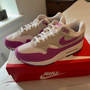 Nike Air Max 1 '87 Neutral Grey/Fuchsia Dream Size Women's 8